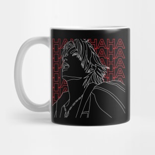Laughing Tidus (White Outline) Mug